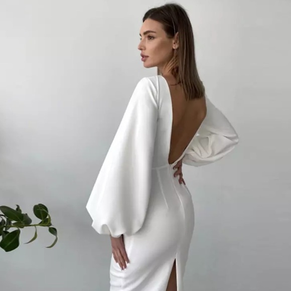 Backless Midi Dress - Picture 6 of 16